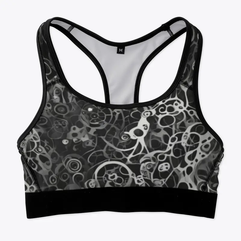 XIMOVERSE "Shadow Smoke" Sports Bra